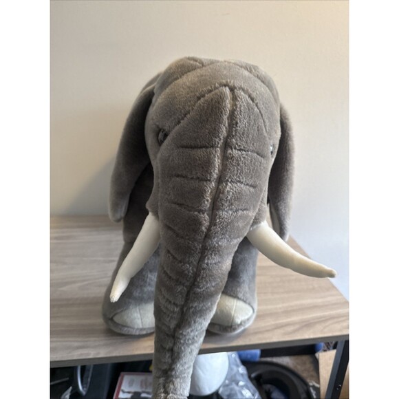 Melissa & Doug 36" Wide & 17" Tall Giant Lifelike Elephant Plush Stuffed Animal - Picture 3 of 10